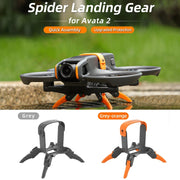 For DJI AVATA 2 Sunnylife LG797 Landing Gear Extensions Heightened Spider Gears Support Leg (Orange)