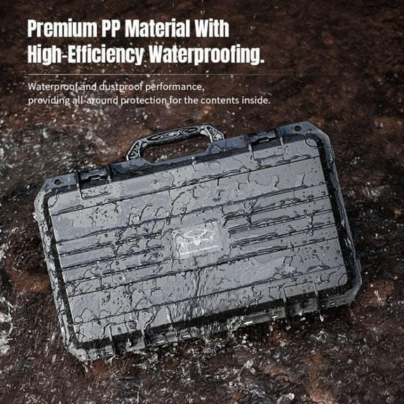 Portable Box Sealed Water-resistant Trolley Suitcase For DJI Mavic 4 Pro / Mavic 3 / Air 3 (Black)