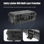 Portable Box Sealed Water-resistant Trolley Suitcase For DJI Mavic 4 Pro / Mavic 3 / Air 3 (Black)