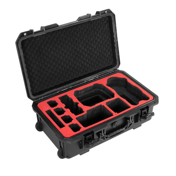 Portable Box Sealed Water-resistant Trolley Suitcase For DJI Mavic 4 Pro / Mavic 3 / Air 3 (Black)