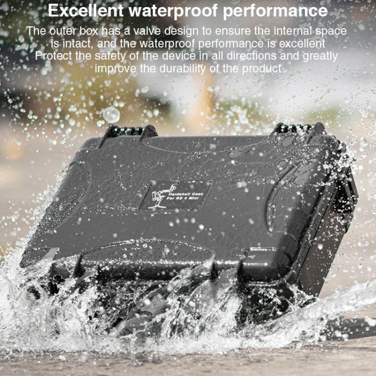 For DJI RS 4 Mini STARTRC PP Water-resistant Shockproof Suitcase Portable Storage Box (Black)