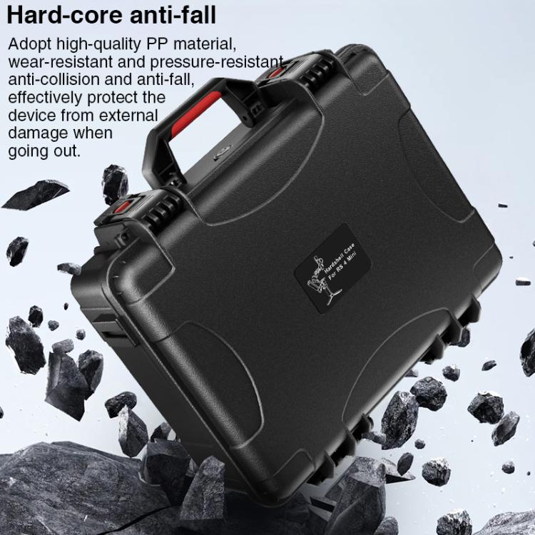For DJI RS 4 Mini STARTRC PP Water-resistant Shockproof Suitcase Portable Storage Box (Black)