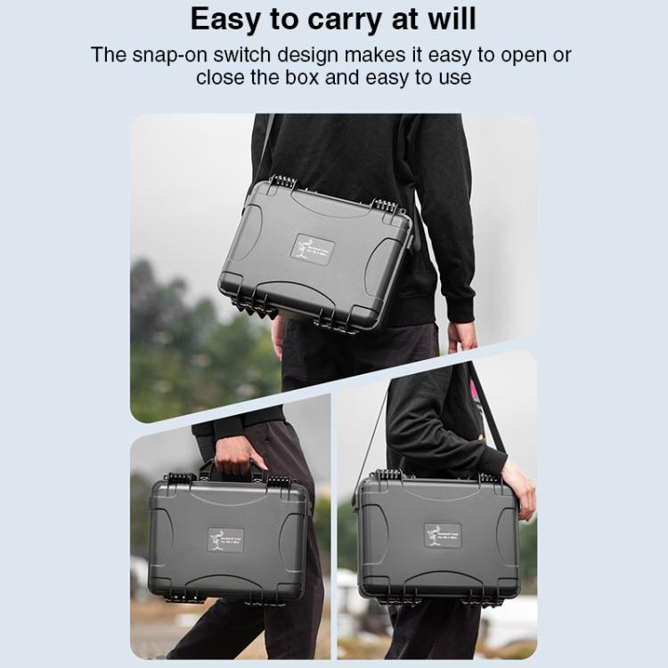 For DJI RS 4 Mini STARTRC PP Water-resistant Shockproof Suitcase Portable Storage Box (Black)