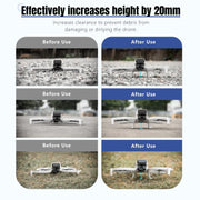 For DJI Flip STARTRC Folding Anti-fall Anti-dirt Heightened Landing Gear Training Rack (Grey)