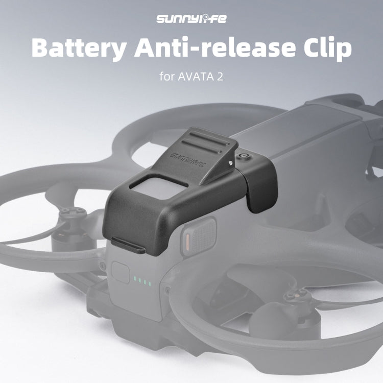 For DJI Avata 2 Sunnylife Battery Anti-release Buckle Clip Lock-up Anti-falling Battery Safety Lock Buckle Guard (Black) - free shipping - PMC TechLife - Order now!