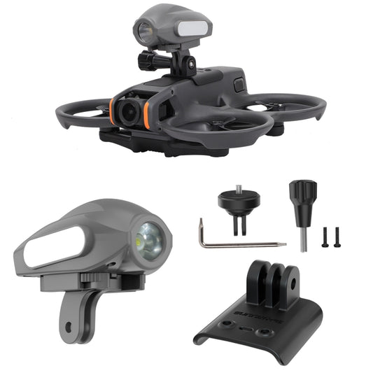 For DJI Avata 2 Sunnylife Action Camera Holder Mount Drone Light Bracket Lamp (Black) - Mount & Holder by Sunnylife | Online Shopping South Africa | PMC Jewellery | Buy Now Pay Later Mobicred