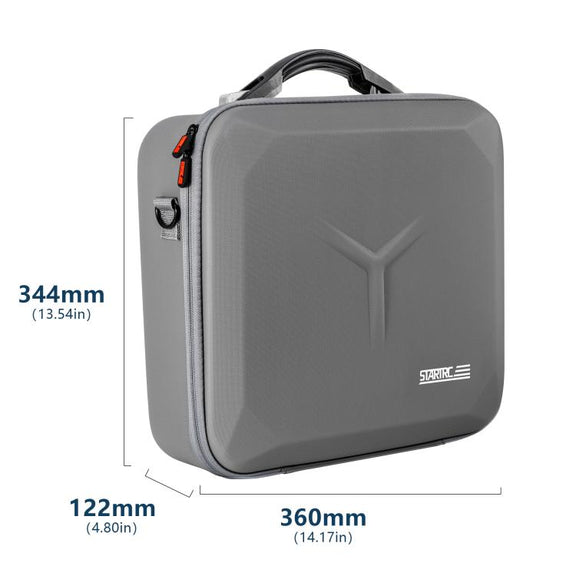 For DJI Mavic 4 Pro / RC 2 STARTRC Shoulder PU Storage Bag Handbag (Grey)