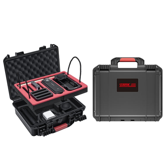 For Insta360 X4 STARTRC Water-resistant EVA ABS Dual-layer Suitcase Storage Box (Black)