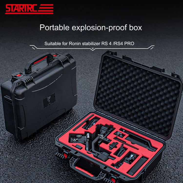 For DJI RS4/  RS4 Pro STARTRC ABS Waterproof Shockproof Suitcase Portable Storage Box (Black) -  by STARTRC | Online Shopping South Africa | PMC TechLife | Buy Now Pay Later Mobicred