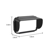 For DJI Osmo Pocket 3 BRDRC Sunshade Hood Screen Shade (Black)