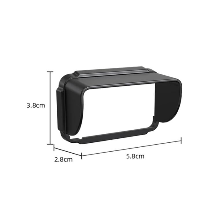 For DJI Osmo Pocket 3 BRDRC Sunshade Hood Screen Shade (Black)