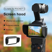 For DJI Osmo Pocket 3 BRDRC Sunshade Hood Screen Shade (Black)