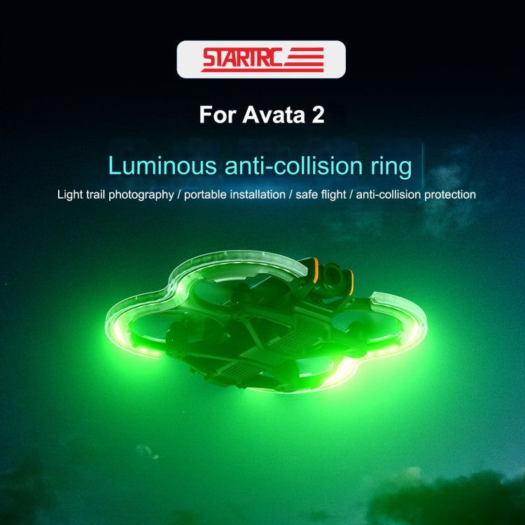 For DJI Avata 2 STARTRC Drone LED Propeller Protective Guard Anti-collision Ring (Transparent) - free shipping - PMC Jewellery - Order now!