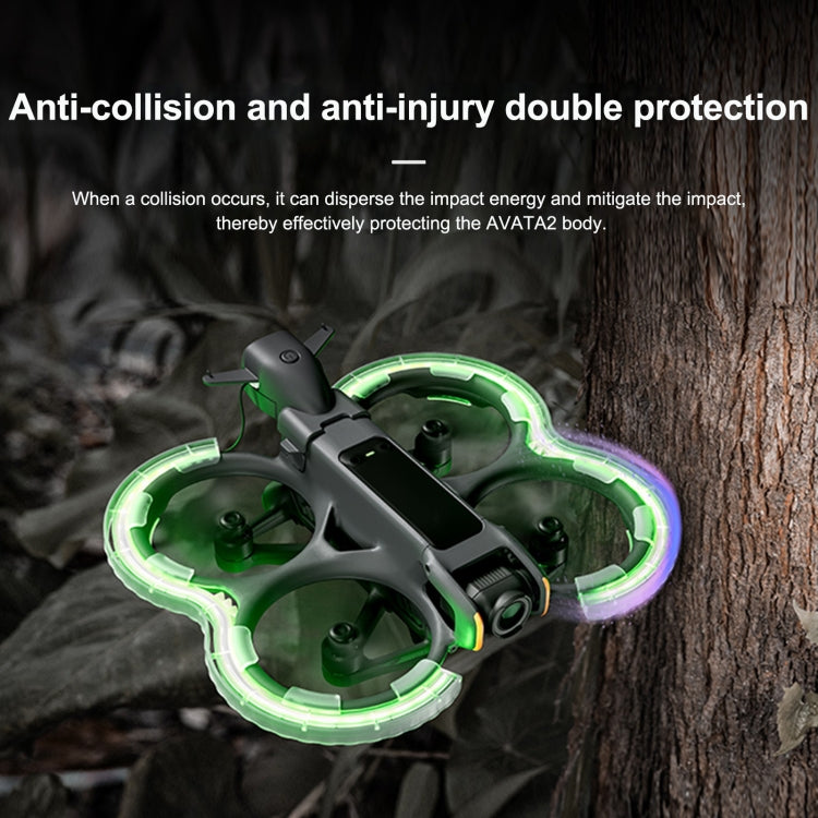 For DJI Avata 2 STARTRC Drone LED Propeller Protective Guard Anti-collision Ring (Transparent) - free shipping - PMC TechLife - Order now!
