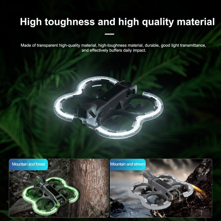 For DJI Avata 2 STARTRC Drone LED Propeller Protective Guard Anti-collision Ring (Transparent) - free shipping - PMC Jewellery - Order now!