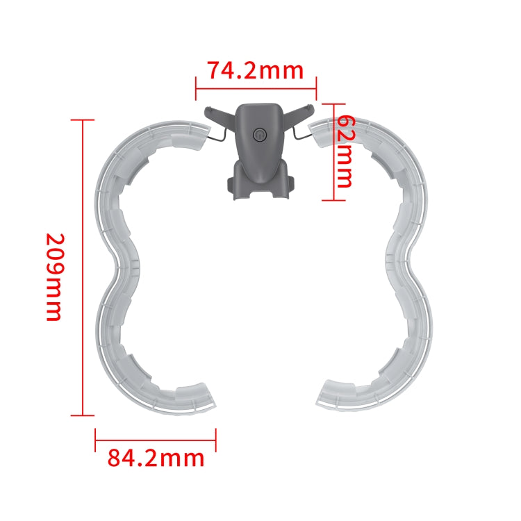 For DJI Avata 2 STARTRC Drone LED Propeller Protective Guard Anti-collision Ring (Transparent) - free shipping - PMC Jewellery - Order now!