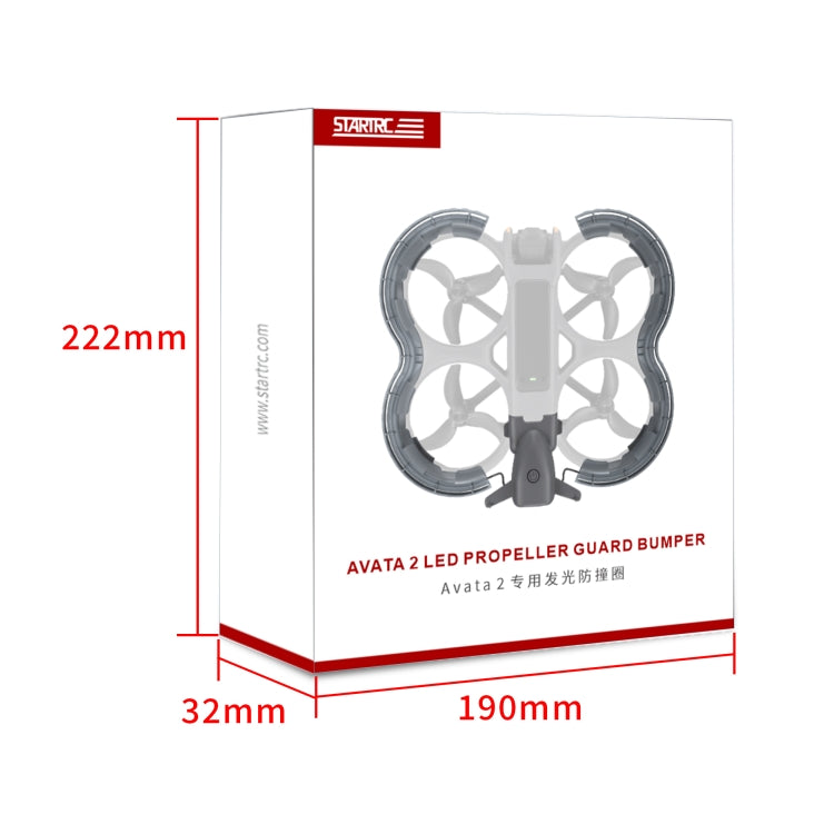 For DJI Avata 2 STARTRC Drone LED Propeller Protective Guard Anti-collision Ring (Transparent) - free shipping - PMC Jewellery - Order now!