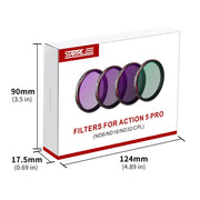 For DJI Osmo Action 5 Pro STARTRC 4 in 1 CPL ND8 ND16 ND32 Camera Lens Filter