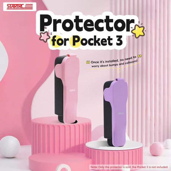 For DJI Osmo Pocket 3 STARTRC Storage Box Protective Case with Lanyard (Purple)