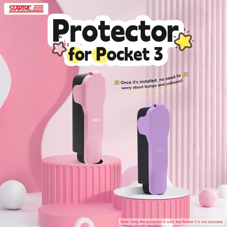 For DJI Osmo Pocket 3 STARTRC Storage Box Protective Case with Lanyard (Purple)