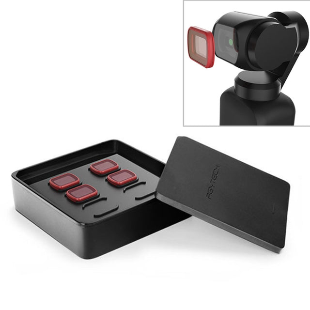 4 PCS PGYTECH P-18C-013 ND Dimming Suit Profession Diving Color Lens Filter for DJI Osmo Pocket