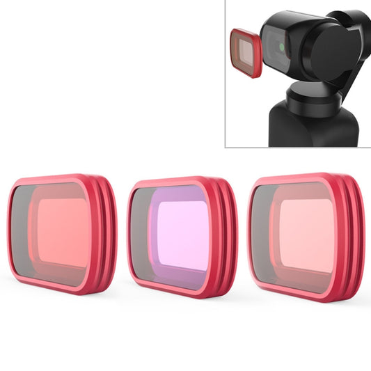 3 PCS PGYTECH P-18C-017 Profession Diving Lens Filter Suit for DJI Osmo Pocket - free shipping - PMC Jewellery - Order now!