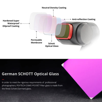 3 PCS PGYTECH P-18C-017 Profession Diving Lens Filter Suit for DJI Osmo Pocket - free shipping - PMC Jewellery - Order now!