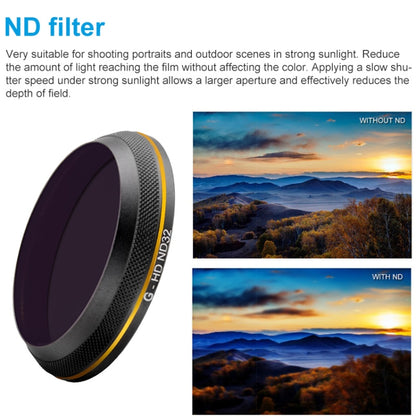 PGYTECH X4S-HD ND32 Gold-edge Lens Filter for DJI Inspire 2 / X4S Gimbal Camera Drone Accessories - free shipping - PMC Jewellery - Order now!