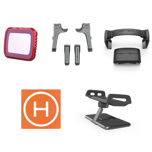 PGYTECH P-16A-042 Accessories Combo Propeller Blade Holder Landing Gear Filter Apron Plate Bracket Aet for DJI Mavic Air 2 - Lens Filter by PMC Jewellery | Online Shopping South Africa | PMC Jewellery | Buy Now Pay Later Mobicred