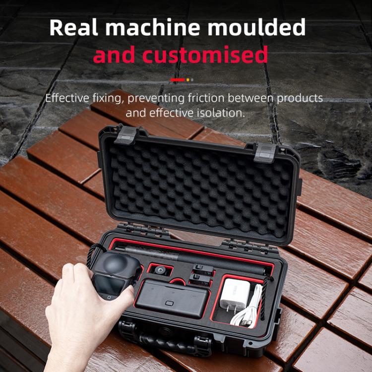 For DJI Osmo 360 STARTRC Waterproof EVA ABS Dual-layer Suitcase Storage Box (Black) - free shipping - PMC TechLife - Order now!