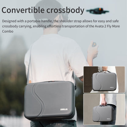 For DJI Avata 2 STARTRC WP2 Drone Handbag Messenger Storage Bag (Light Grey) - free shipping - PMC Jewellery - Order now!