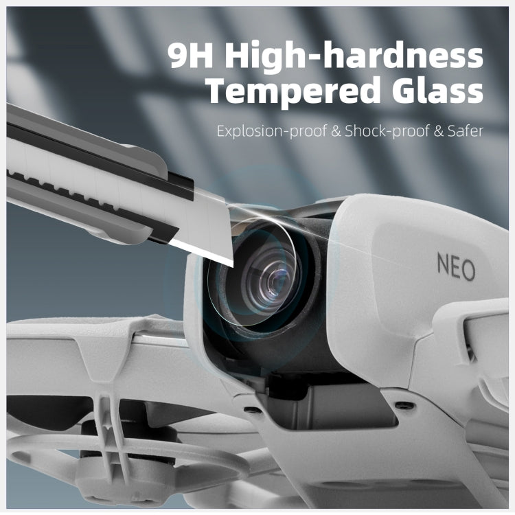 For DJI Neo Sunnylife 2pcs Tempered Glass Drone Lens Film (Transparent)