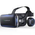VR SHINECON G04E Virtual Reality 3D Video Glasses Suitable for 3.5 inch - 6.0 inch Smartphone with HiFi Headset (Black) - VR Headset by PMC TechLife | Online Shopping South Africa | PMC TechLife
