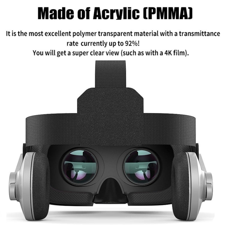 VR SHINECON G07E Virtual Reality 3D Video Glasses Suitable for 4.0 inch - 6.3 inch Smartphone(Grey) - VR Headset by PMC TechLife | Online Shopping South Africa | PMC TechLife