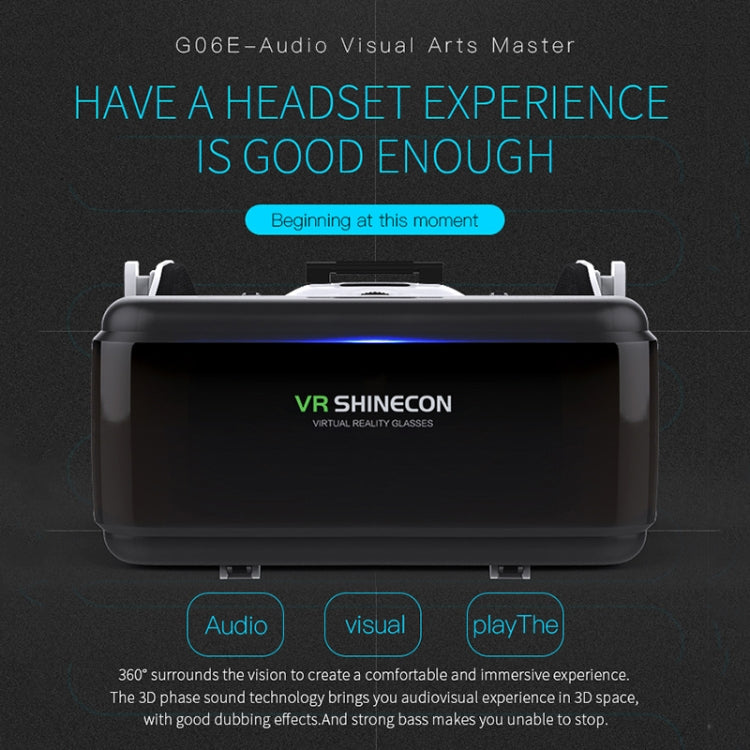 VR SHINECON G06E Virtual Reality 3D Video Glasses Suitable for 4.7 inch