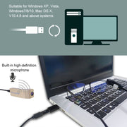 Groudchat JP1DV1 1080P HD Smart Camera Mobile Phone USB Live Camera for Glasses Legs, Built-in Sound-absorbing and Noise-reducing Microphone(Gold Black)