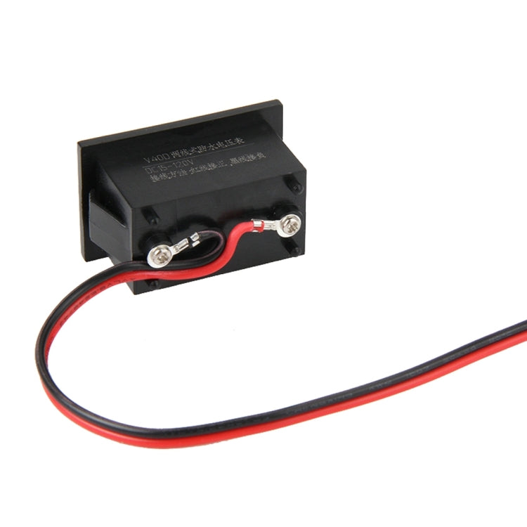 V40D 2 Wires Green Light Display Mini Waterproof IPX4 Digital Voltage Meter, Measure Voltage: DC 15-120V - Current & Voltage Tester by PMC TechLife | Online Shopping South Africa | PMC TechLife | Buy Now Pay Later Mobicred
