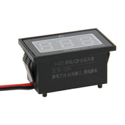 V40D 2 Wires Green Light Display Mini Water-resistant IPX4 Digital Voltage Meter, Measure Voltage: DC 15-120V