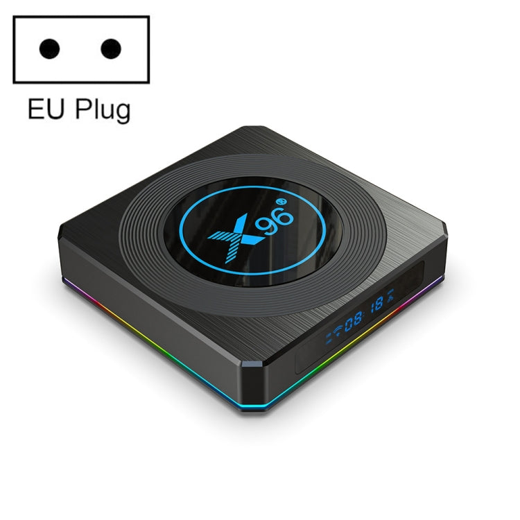X96 X4 8K Smart TV BOX Android 11.0 Media Player with Remote Control, Amlogic S905X4 Quad Core ARM Cortex A55, RAM: 4GB, ROM: 32GB, Support 1000M, Dual Band WiFi, Bluetooth, EU Plug - Amlogic S905 by PMC TechLife | Online Shopping South Africa | PMC TechLife | Buy Now Pay Later Mobicred