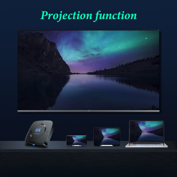 6K UHD Smart TV Box, Android 10.0, Allwinner H616 Quad Core, 2GB+8GB, AU Plug