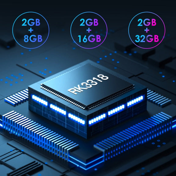 H50 Mini 4K Smart Network TV Box, Android 10.0, RK3318 Quad Core, 2GB+16GB, AU Plug