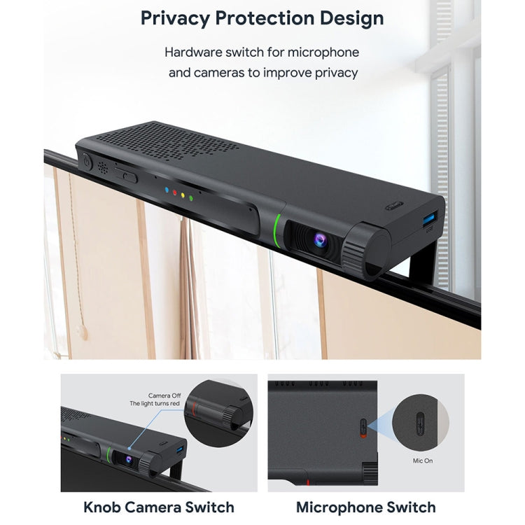 MECOOL KA2 Video Calling on TV Android 10.0 Smart TV Box with Remote Control, Amlogic S905X4 Quad Core Cortex A35, 4GB+64GB, Dual-Band / Ethernet / Camera(EU Plug)