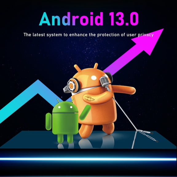 H96 Max 8K Ultra HD Smart TV Box Android 13.0 Media Player with Remote Control, RK3528 Quad-Core, 4GB+64GB(UK Plug)