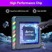 H96 Max W2 4K Ultra HD Android 11.0 Smart TV Box with Remote Control, Amlogic S905W2 Quad-Core, 4GB+64GB(UK Plug)