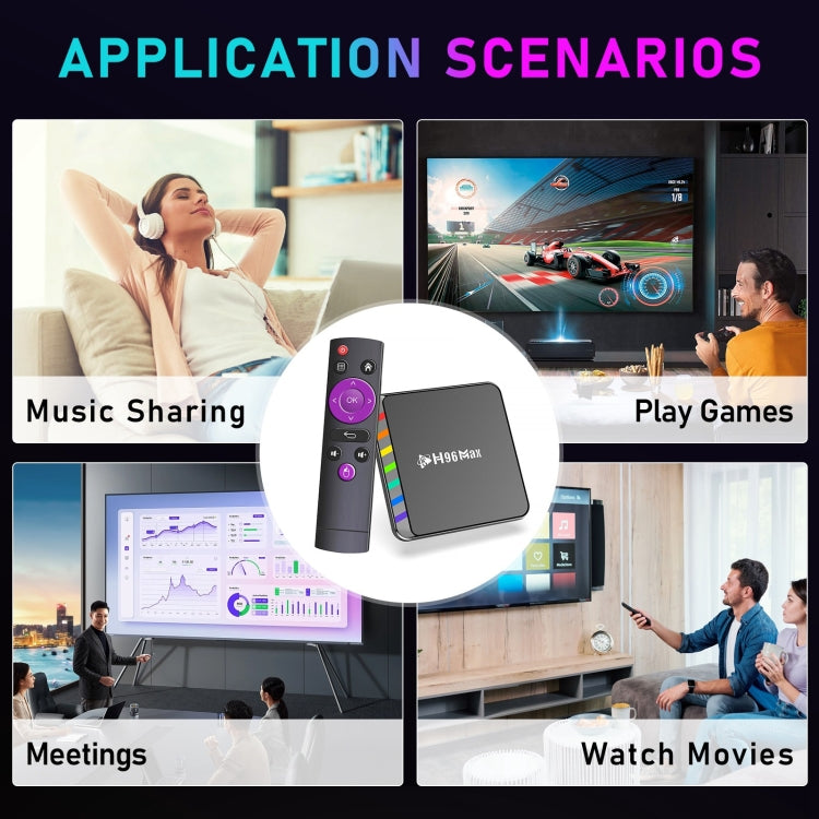 H96 Max W2 4K Ultra HD Android 11.0 Smart TV Box with Remote Control, Amlogic S905W2 Quad-Core, 4GB+64GB(US Plug) - Amlogic S905 by PMC TechLife | Online Shopping South Africa | PMC TechLife | Buy Now Pay Later Mobicred