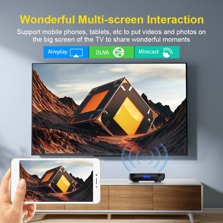 HK1 RBOX-H8S 4K Ultra HD Android 12.0 Smart TV Box with Remote Control, Allwinner H618 Quad-Core, 2GB+16GB(AU Plug) - Others by PMC TechLife | Online Shopping South Africa | PMC TechLife | Buy Now Pay Later Mobicred