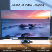 Acrylic X88 Pro 13 8K Ultra HD Android 13.0 Smart TV Box with Remote Control, RK3528 Quad-Core, 4G+32GB(US Plug)