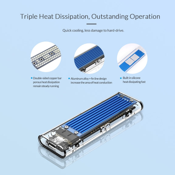 ORICO TCM2-C3 NVMe M.2 SSD Enclosure (10Gbps)(Red)