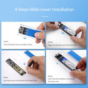 ORICO TCM2-C3 NVMe M.2 SSD Enclosure (10Gbps)(Red)