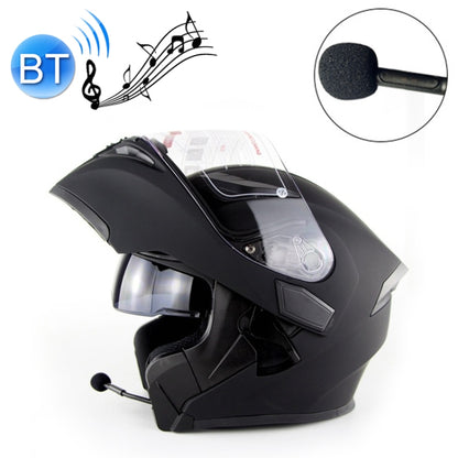 Soman 955 Skyeye Motorcycle Full / Open Face Bluetooth Helmet Headset Full Face, Supports Answer / Hang Up Calls(Matte Black) - free shipping - PMC Jewellery - Order now!